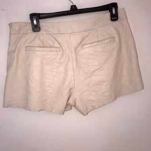Josie leather short shorts.